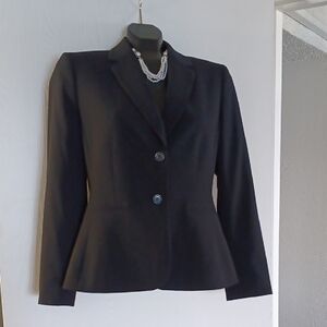 Tahari ASL Classic Black Blazer